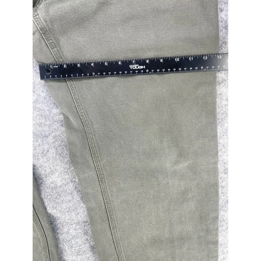 Carhartt B11 MOS Dungaree Men 38x30 Moss Green Wash Duck Work Pants (Fits 36x30)
